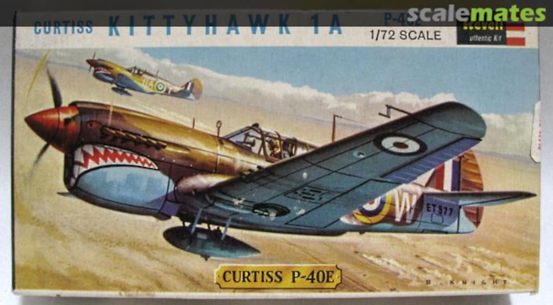 Boxart Curtiss Kittyhawk 1A P-40E H-623 Revell (Great Britain)