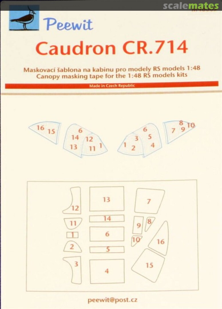 Boxart Caudron CR.714 M48009 Peewit Boxart Caudron CR.714 M48009 Peewit