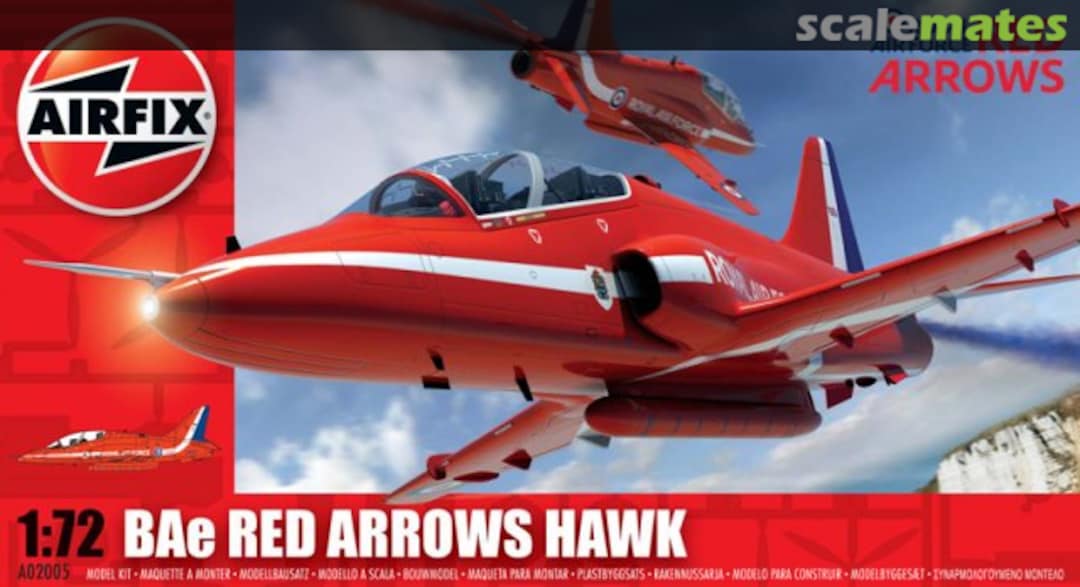 Boxart BAe Red Arrows Hawk A02005 Airfix