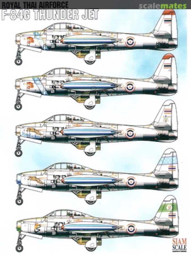 Boxart F-84G Thunder Jet 72007 Siam Scale Boxart F-84G Thunder Jet 72007 Siam Scale