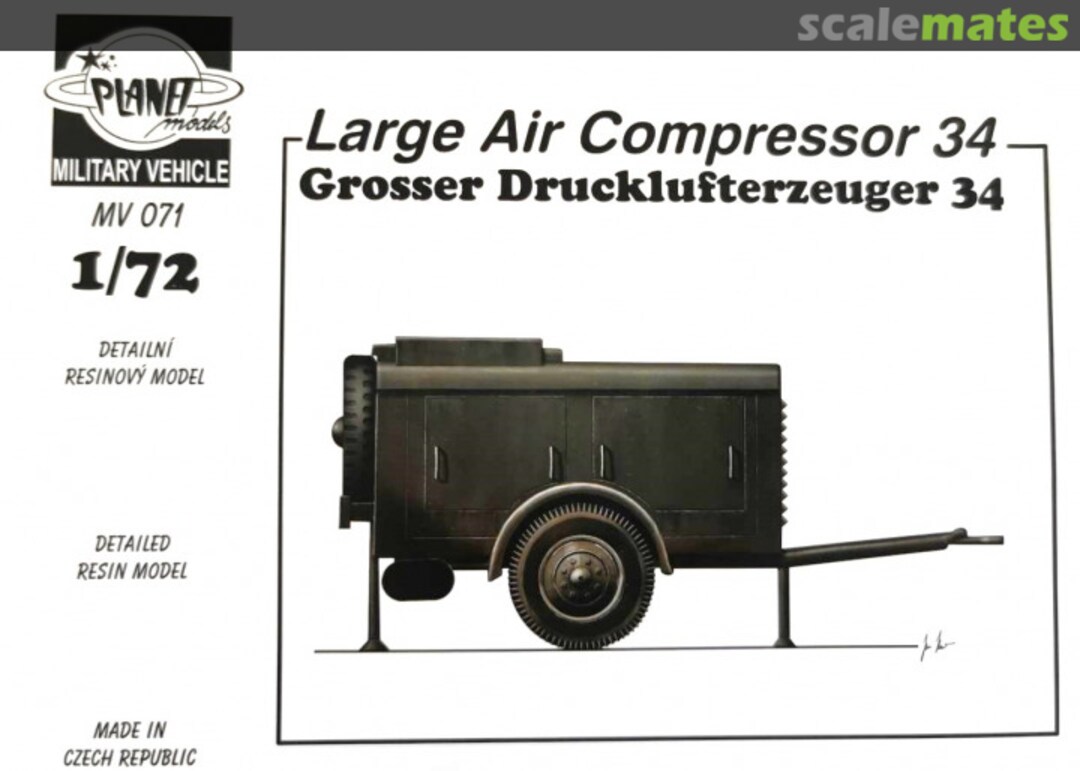 Boxart Large Air Compressor 34 MV071 Planet Models Boxart Large Air Compressor 34 MV071 Planet Models