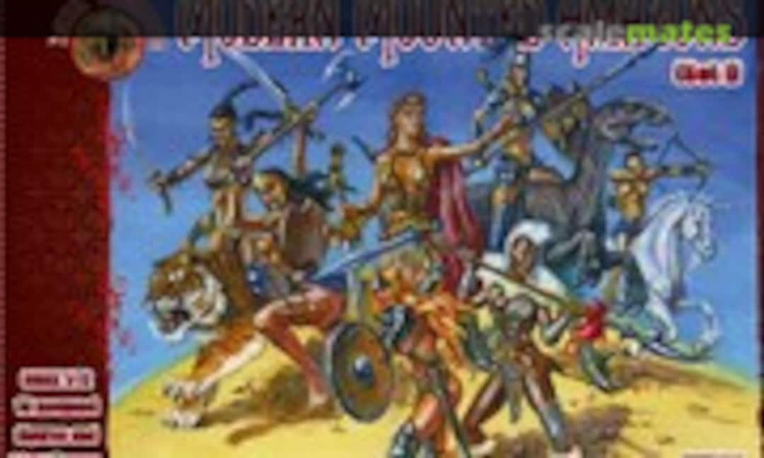 1:72 Modern Mounted Amazons Figures (10 & 1 foot) (Alliance ALL72026) ALL72026