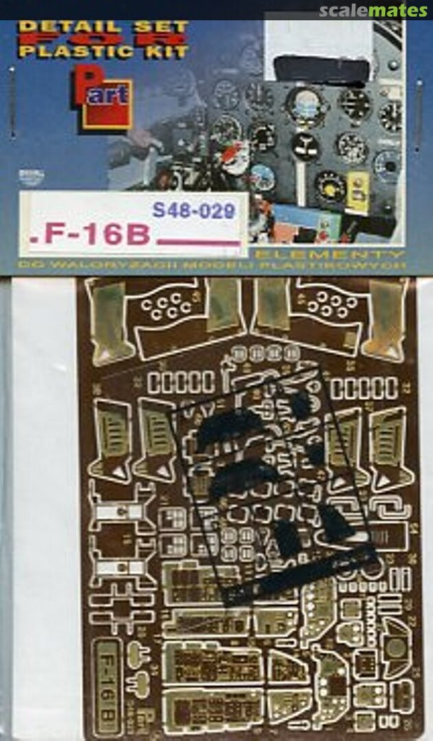 Boxart F-16 B/D Detail Set S48-029 Jadar-Model