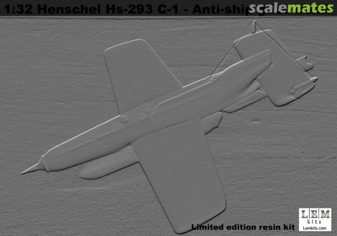 Boxart Henschel Hs-293 С-1 - Anti-ship glide bomb sk-32007 LEM Kits Boxart Henschel Hs-293 С-1 - Anti-ship glide bomb sk-32007 LEM Kits