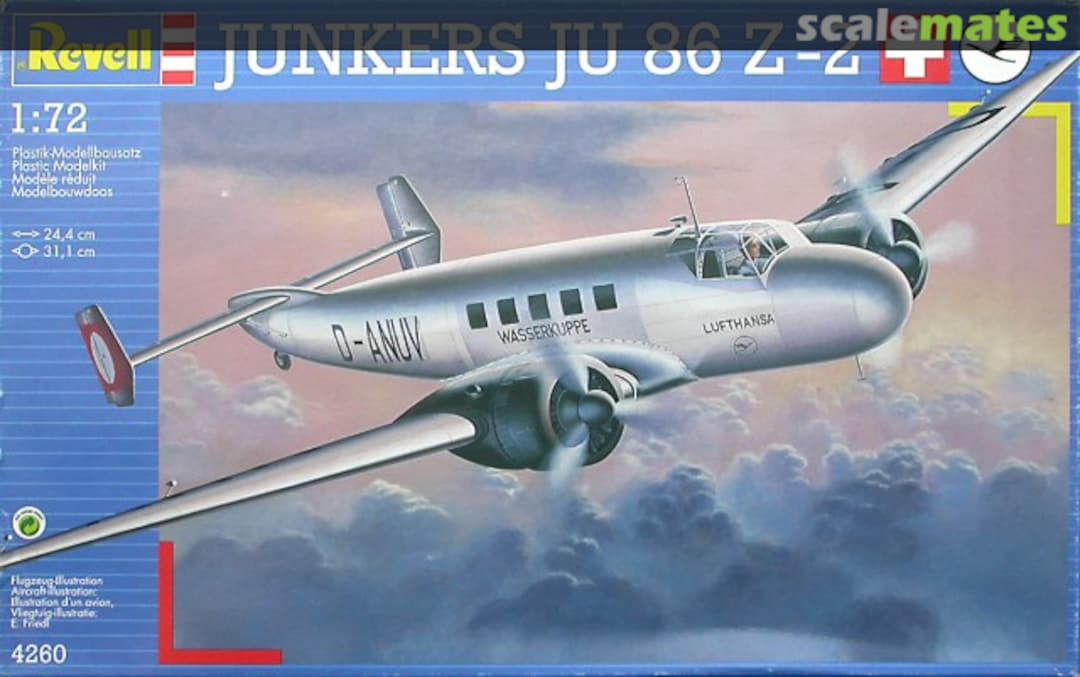 Boxart Junkers Ju 86 Z-2 4260 (04260) Revell Boxart Junkers Ju 86 Z-2 4260 (04260) Revell