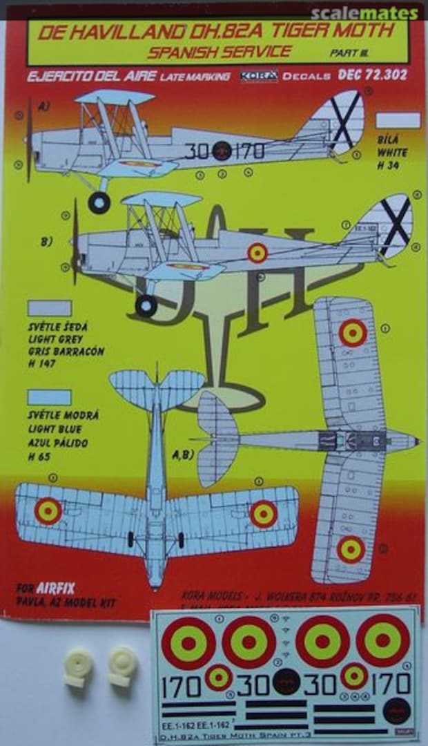 Boxart De Havilland DH.82A Tiger Moth DEC72302 Kora Models Boxart De Havilland DH.82A Tiger Moth DEC72302 Kora Models