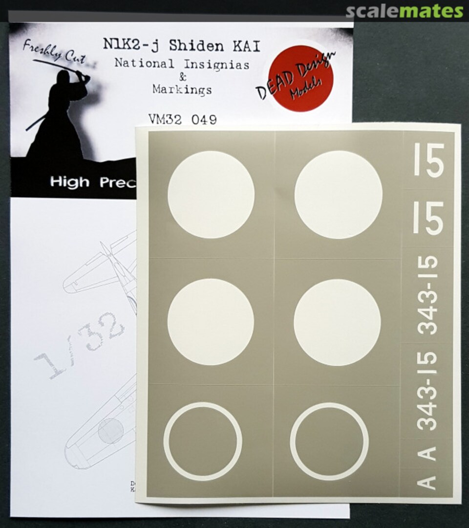 Boxart N1K2-j Shiden KAI - National Insignias & Markings VM32049 DEAD Design Models Boxart N1K2-j Shiden KAI - National Insignias & Markings VM32049 DEAD Design Models