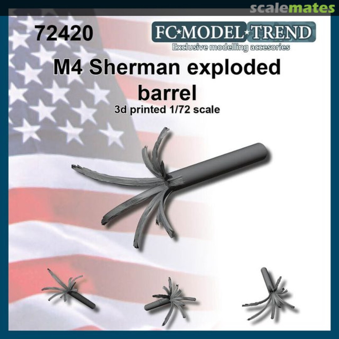 Boxart M4 Sherman Exploded Barrel 72420 FC Model Trend Boxart M4 Sherman Exploded Barrel 72420 FC Model Trend