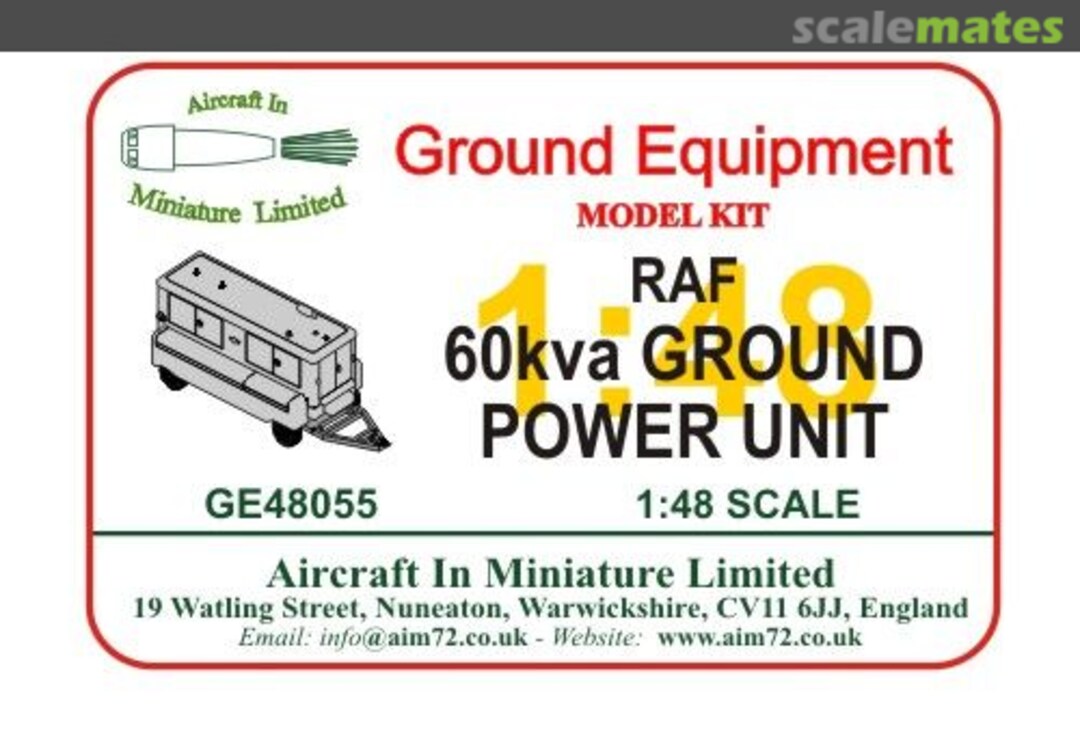 Boxart 60kva Ground Power Unit GE48055 Aircraft In Miniature Ltd Boxart 60kva Ground Power Unit GE48055 Aircraft In Miniature Ltd
