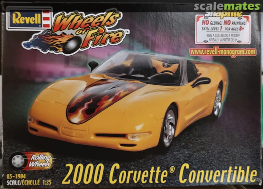 Boxart 2000 Corvette Convertible 85-1904 Revell Boxart 2000 Corvette Convertible 85-1904 Revell