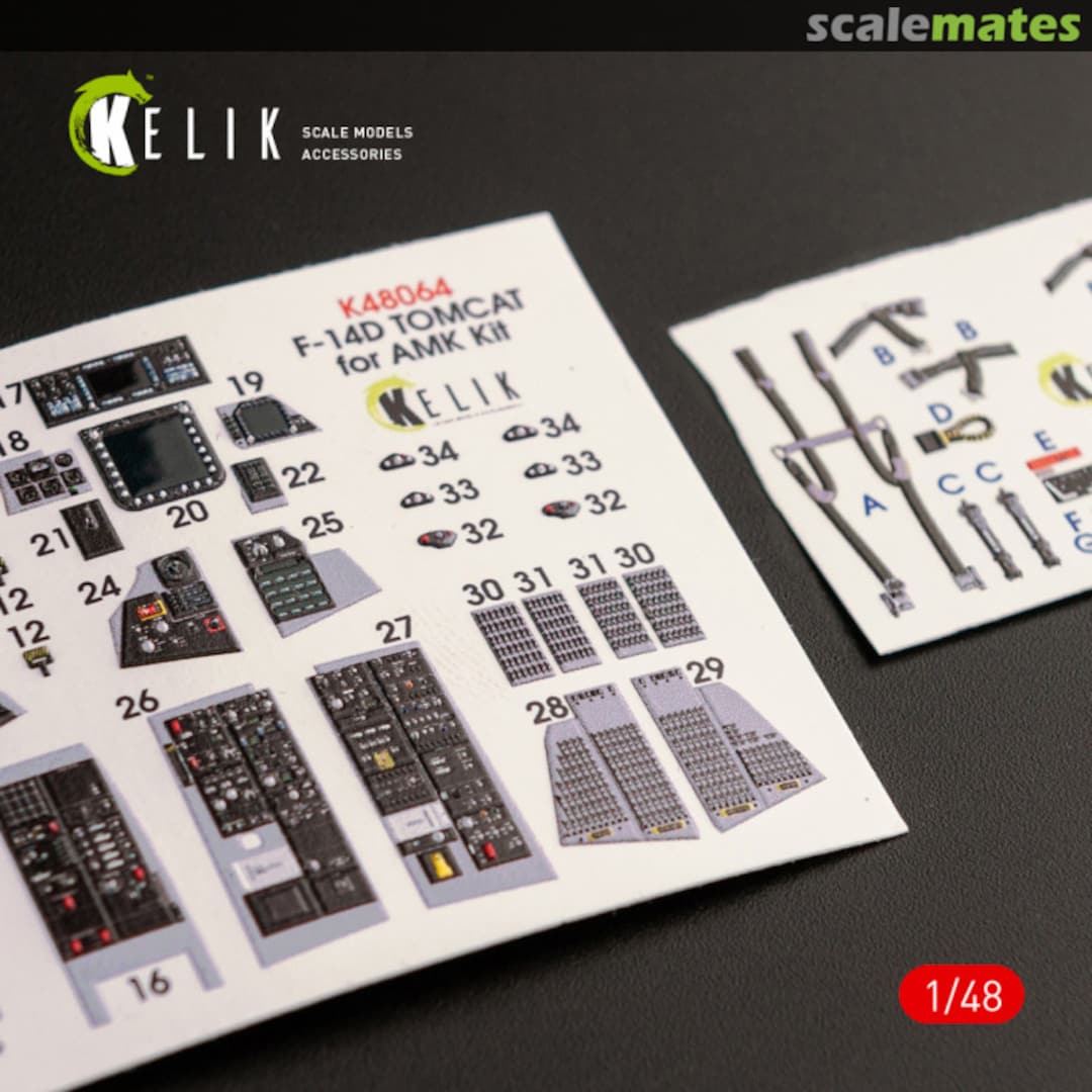Boxart F-14D Tomcat - interior 3D decals K48064 Kelik Boxart F-14D Tomcat - interior 3D decals K48064 Kelik