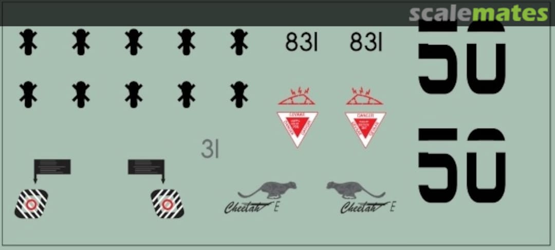 Boxart SAAF Cheetah E MAV-480116 MAV Decals Boxart SAAF Cheetah E MAV-480116 MAV Decals