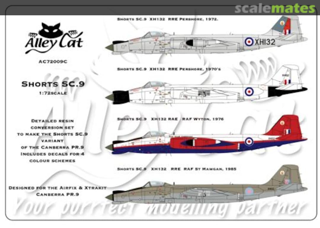 Boxart Short SC.9 (Conversion for Canberra PR.9) AC72009C Alley Cat Boxart Short SC.9 (Conversion for Canberra PR.9) AC72009C Alley Cat