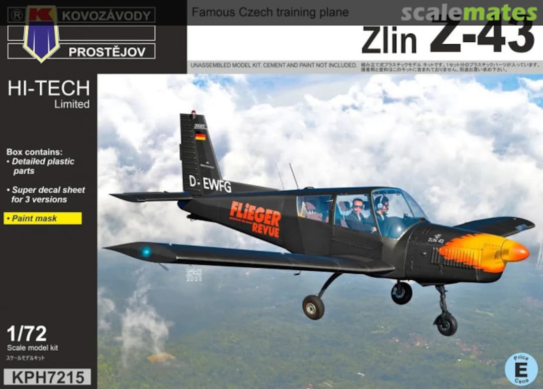 Boxart Zlin Z-43 KPH7215 Kovozávody Prostějov Boxart Zlin Z-43 KPH7215 Kovozávody Prostějov
