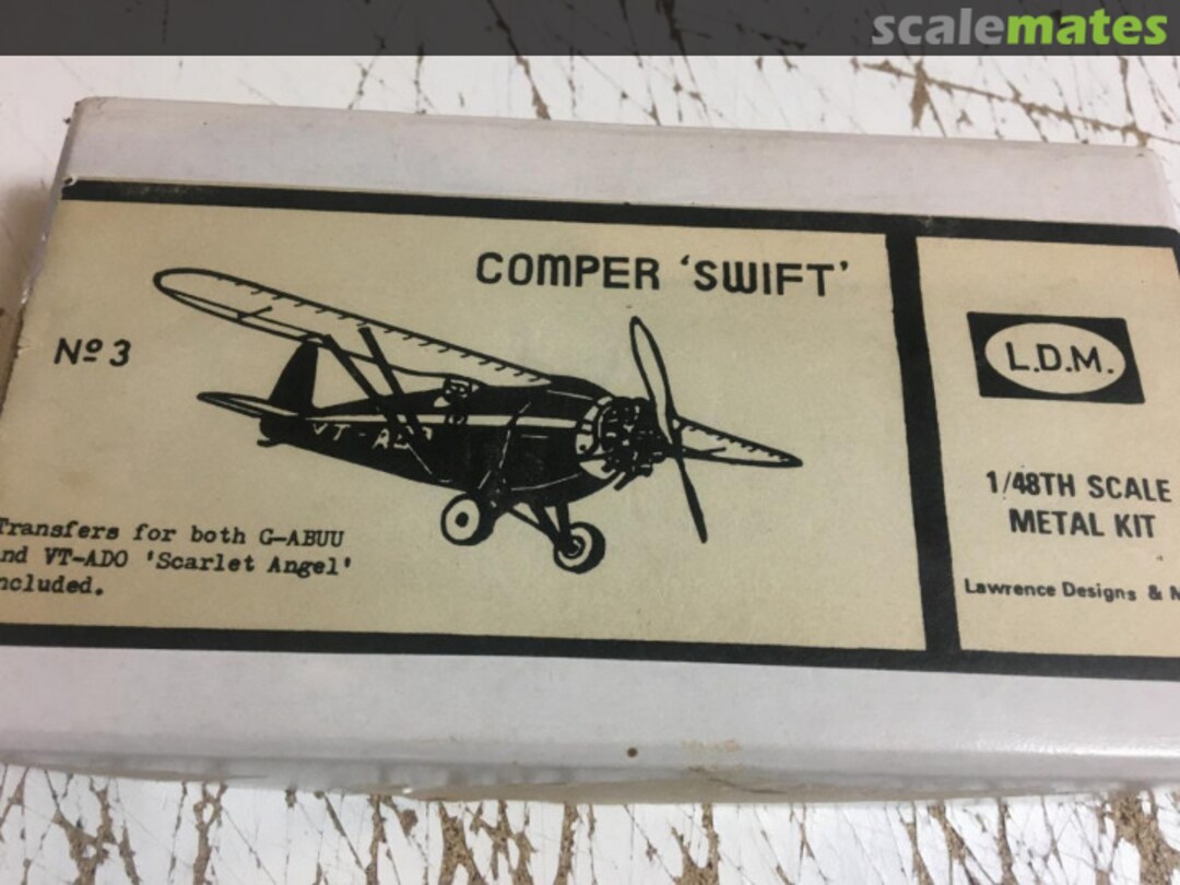 Boxart Comper Swift 3a Lawrence Designs & Models Boxart Comper Swift 3a Lawrence Designs & Models