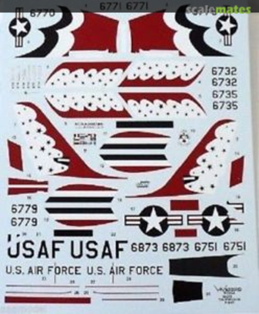 Boxart F-84F Thundersteak Thunderbirds 48010 Warbird Decals Boxart F-84F Thundersteak Thunderbirds 48010 Warbird Decals