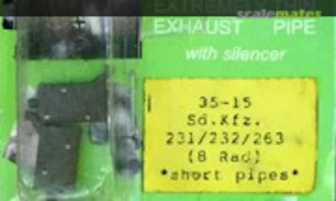 1:35 Exhaust pipe with silencer for Sd.Kfz. 231, 232, 261 (8 rad) (Moskit 35-15) 35-15