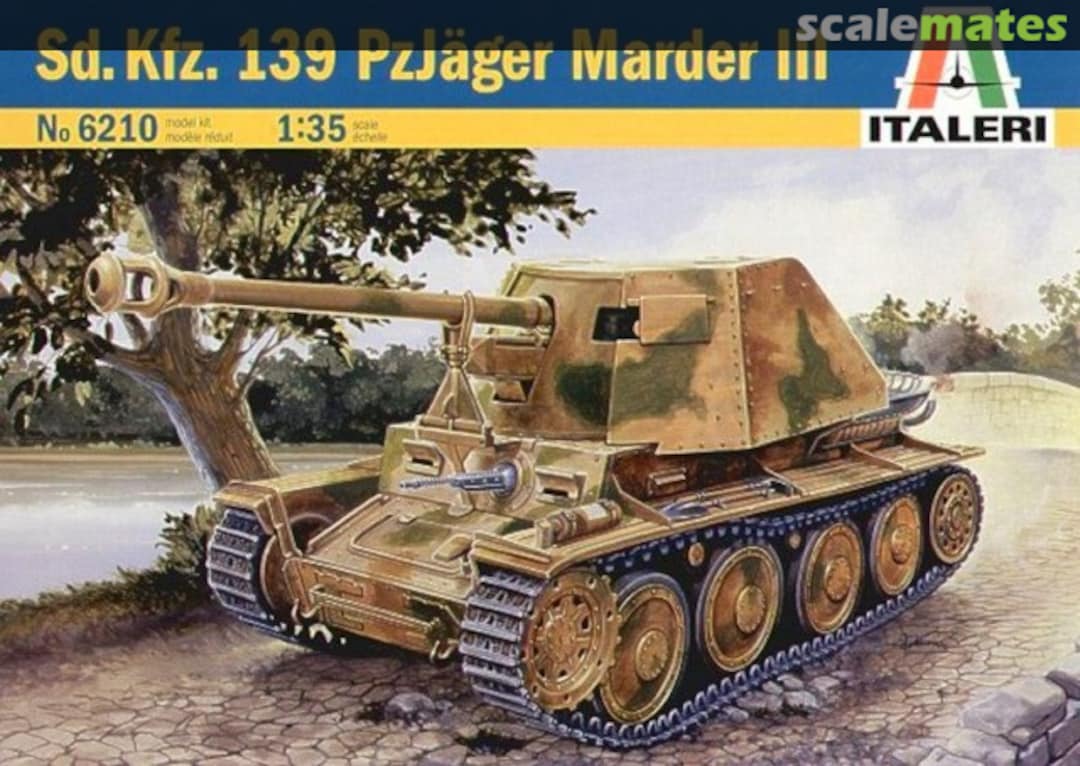 Boxart Sd.Kfz. 139 PzJäger 'Marder III' 6210 Italeri Boxart Sd.Kfz. 139 PzJäger 'Marder III' 6210 Italeri
