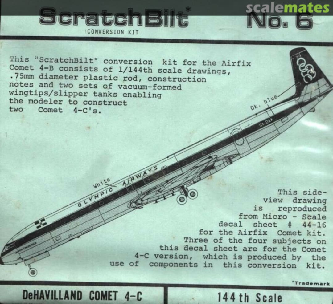 Boxart De Havilland DH 106 Comet 4C Conversion 6 ScratchBilt Boxart De Havilland DH 106 Comet 4C Conversion 6 ScratchBilt