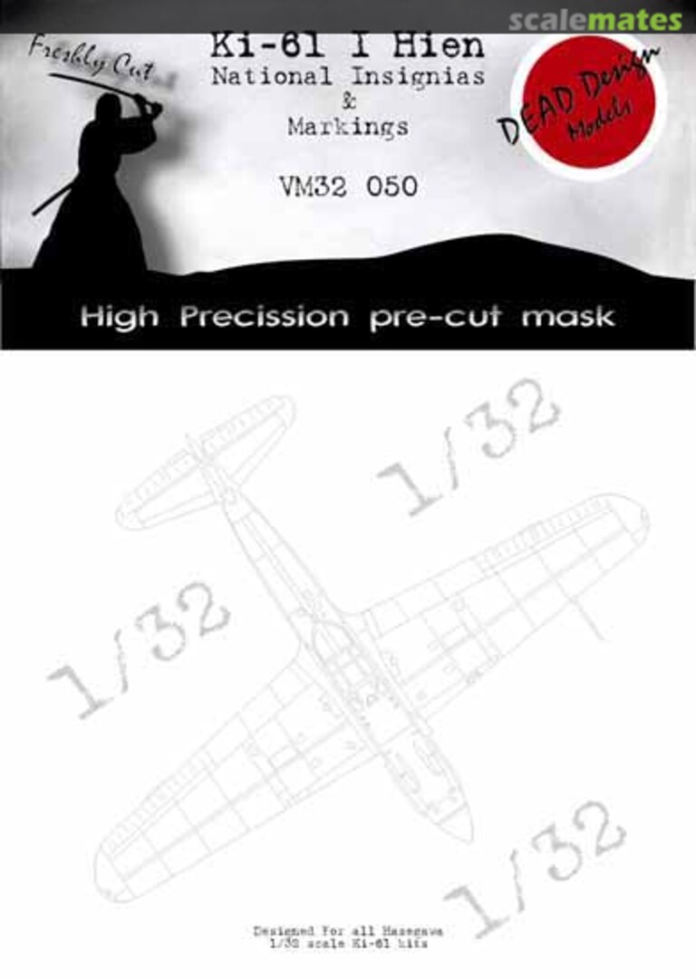 Boxart Kawasaki Ki-61 Hien markings and national insignias with and without white outlines VM32050 DEAD Design Models Boxart Kawasaki Ki-61 Hien markings and national insignias with and without white outlines VM32050 DEAD Design Models