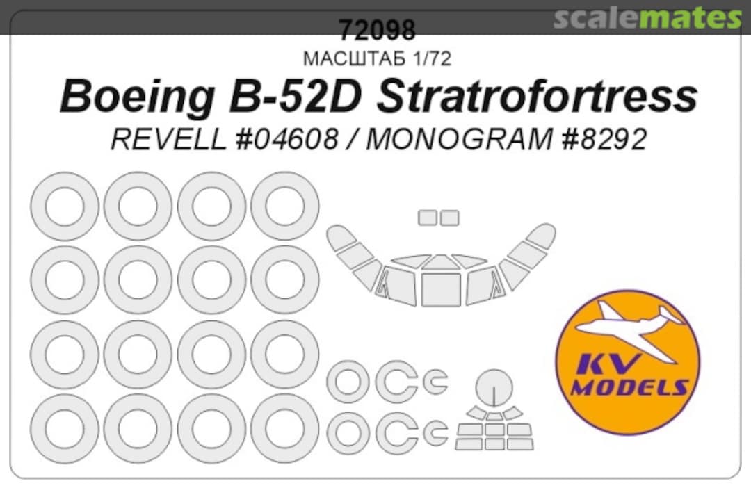 Boxart Boeing B-52D Stratrofortress 72098 KV Models Boxart Boeing B-52D Stratrofortress 72098 KV Models