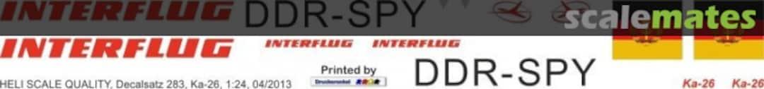Boxart Ka-26 - Interflug DDR-SPY Decal 283 Heli Scale Quality Boxart Ka-26 - Interflug DDR-SPY Decal 283 Heli Scale Quality