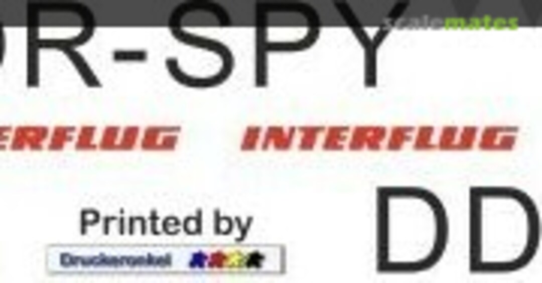 1:24 Ka-26 - Interflug DDR-SPY (Heli Scale Quality Decal 283) Decal 283