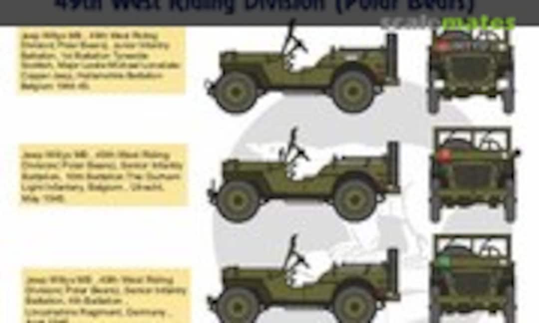1:35 British Army Jeeps - 49th West Riding Division (Polar Bears) (ASK HMDT 35060) HMDT 35060