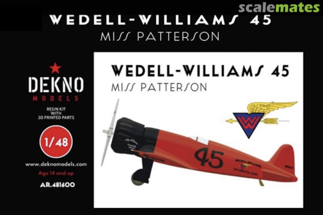 Boxart Wedell-Williams 45 AR.481600 Dekno Models Boxart Wedell-Williams 45 AR.481600 Dekno Models