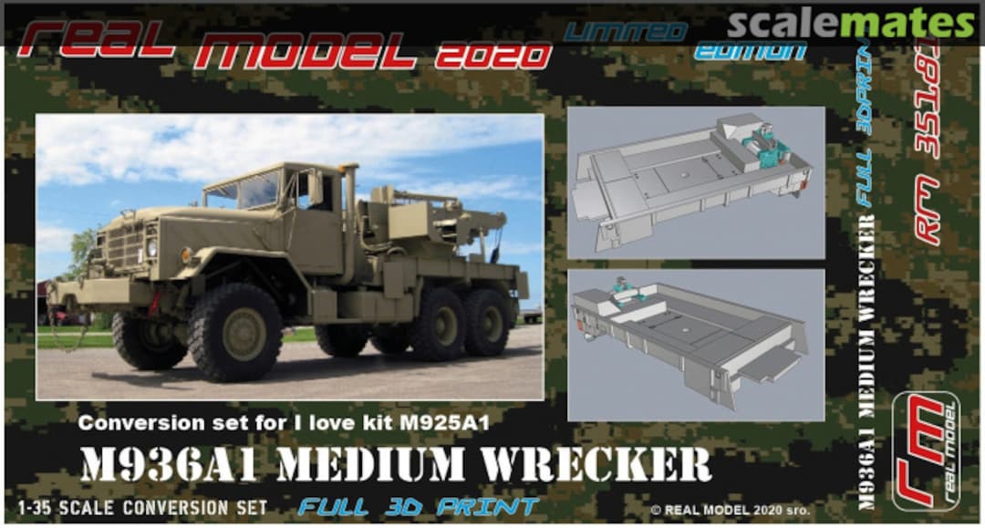 Boxart M936A1 Medium Wrecker conversion set RM 35181 Real Model