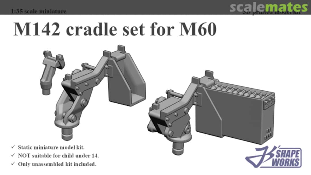 Boxart M142 cradle set for M60 JS35A033 Js' Shapeworks