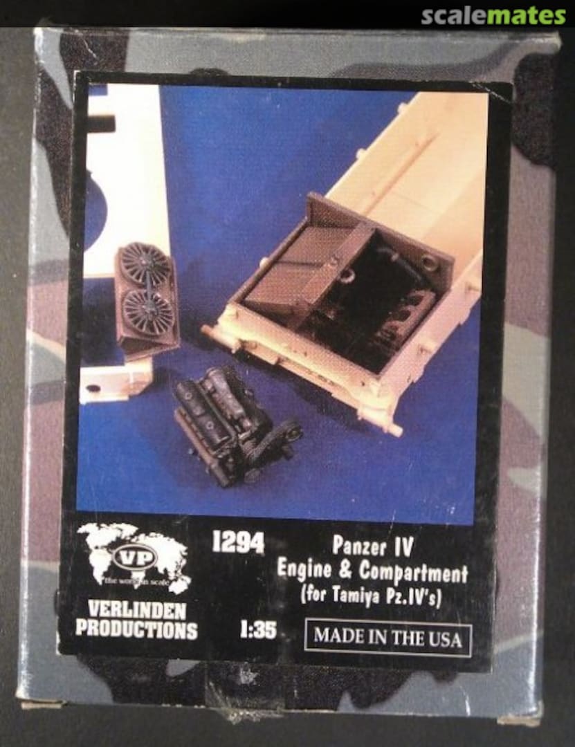 Boxart Panzer IV Engine & Compartment 1294 Verlinden Productions Boxart Panzer IV Engine & Compartment 1294 Verlinden Productions