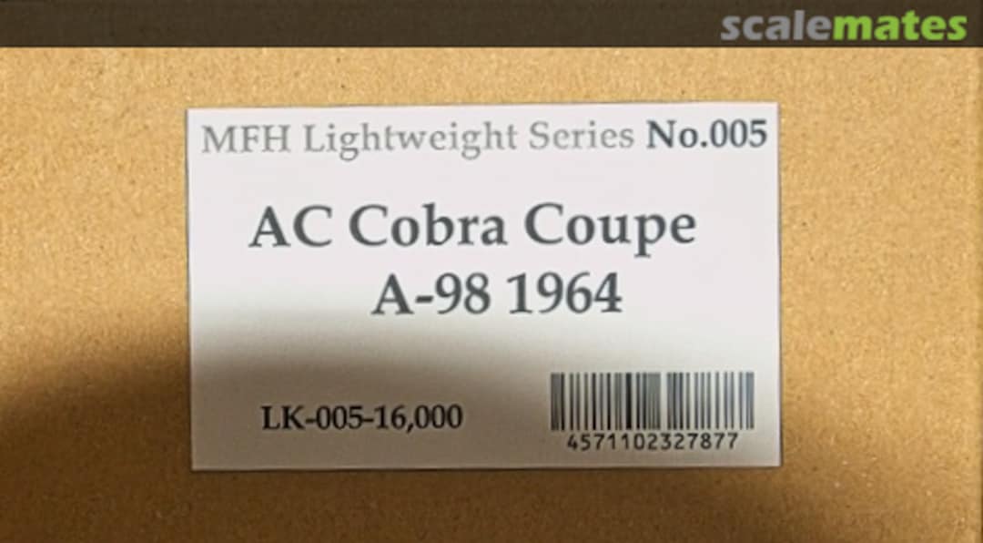 Boxart A.C. Cobra Coupe LK-005 Model Factory Hiro Boxart A.C. Cobra Coupe LK-005 Model Factory Hiro