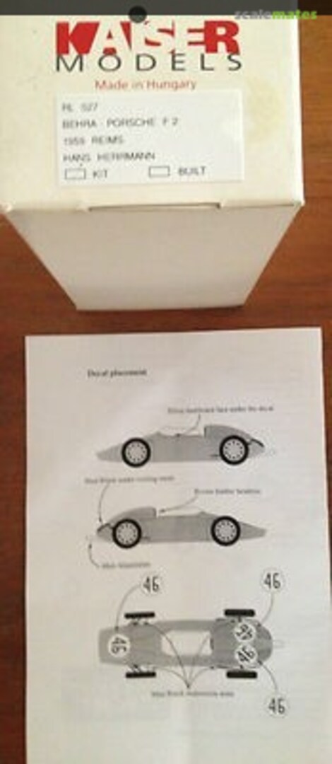 Boxart Behra-Porsche F2 RL47 Kaiser Boxart Behra-Porsche F2 RL47 Kaiser