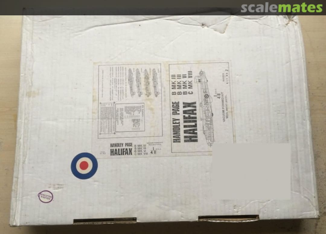 Boxart Handley Page Halifax B Mk III Halifax Kit No. 02 Contrail Boxart Handley Page Halifax B Mk III Halifax Kit No. 02 Contrail
