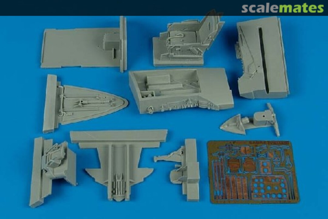 Boxart F-86F Sabre cockpit set 2123 Aires Boxart F-86F Sabre cockpit set 2123 Aires