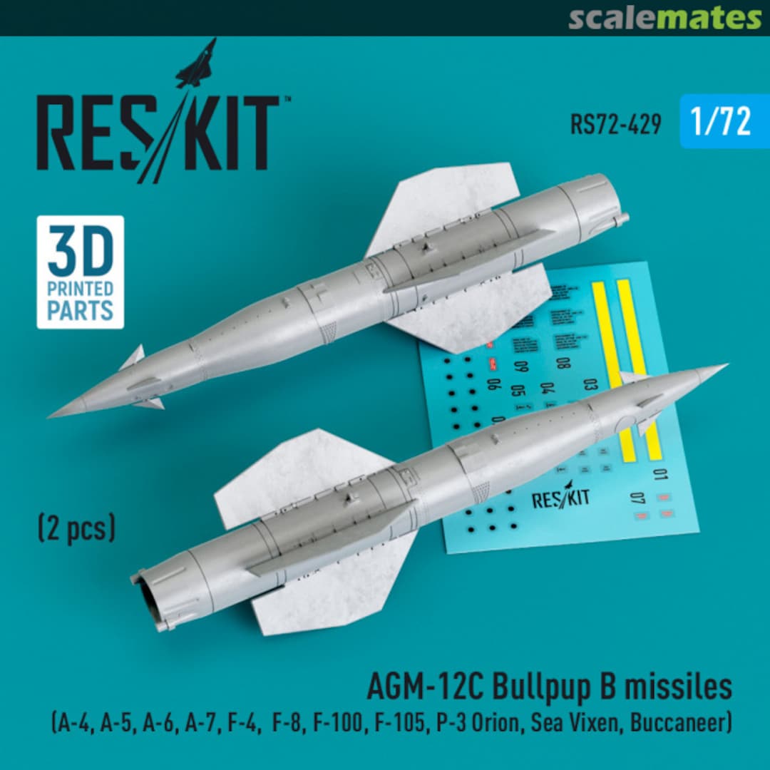 Boxart AGM-12C Bullpup B missiles (2 pcs) RS72-0429 ResKit Boxart AGM-12C Bullpup B missiles (2 pcs) RS72-0429 ResKit