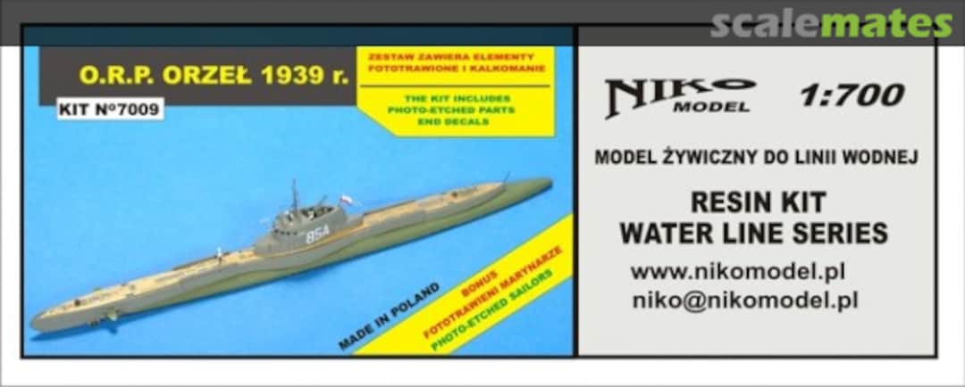 Boxart O.R.P. Orzel 1939 7009 Niko Model Boxart O.R.P. Orzel 1939 7009 Niko Model
