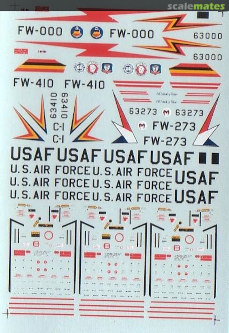 Boxart F-100D Super Sabres #1 14-097 Microscale Boxart F-100D Super Sabres #1 14-097 Microscale