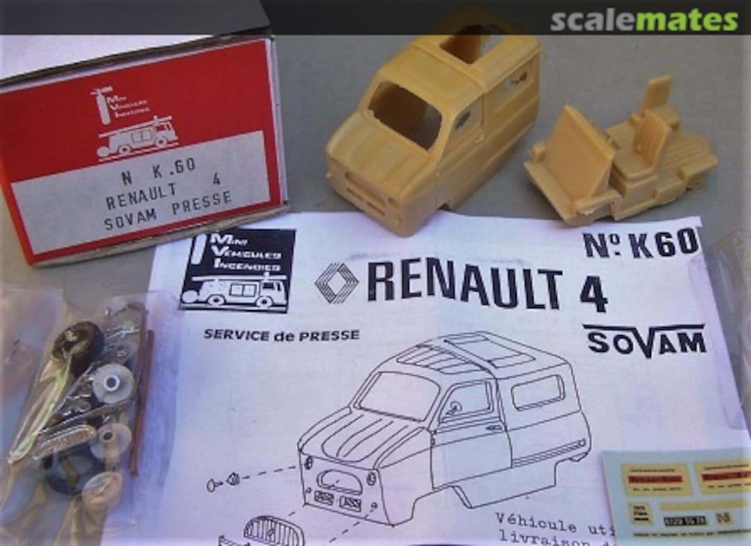 Boxart SOVAM Renault R4 K60 Mini Véhicules Incendies
