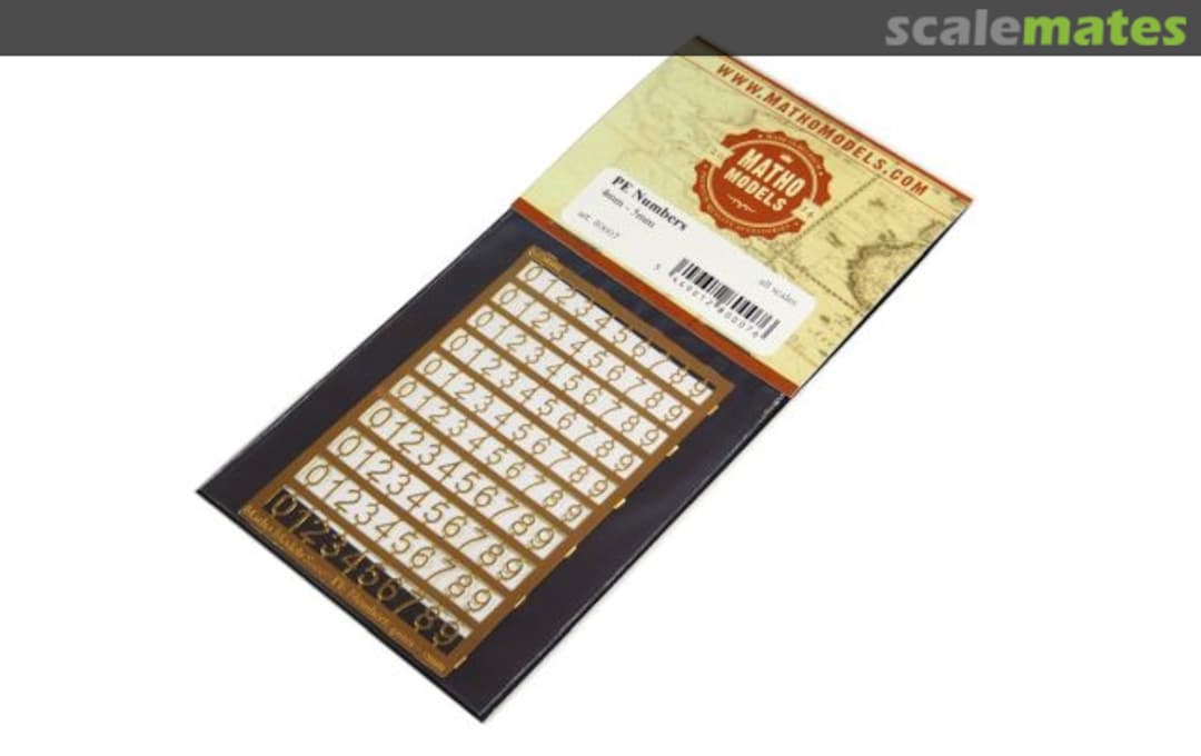 Boxart PE Numbers: 4mm - 5mm 80007 Matho Models Boxart PE Numbers: 4mm - 5mm 80007 Matho Models
