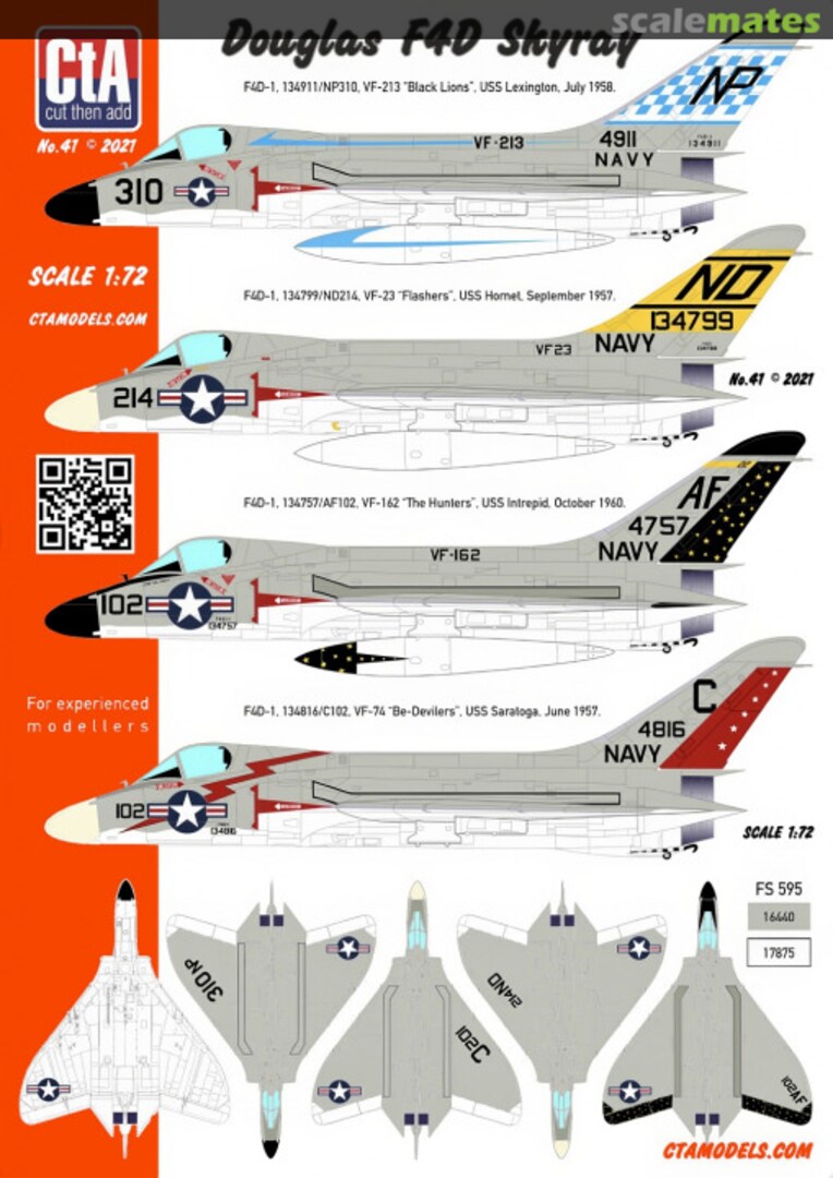 Boxart Douglas F4D Skyray CTA-041 CtA Models
