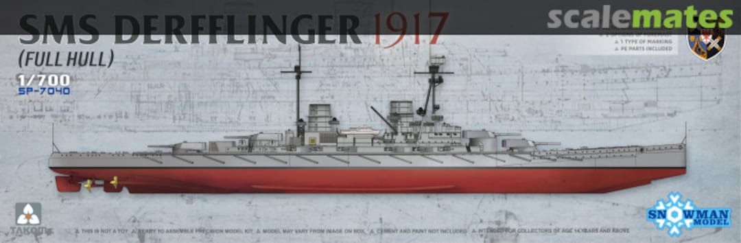 Boxart SMS Derfflinger 1917 SP-7040 Takom Boxart SMS Derfflinger 1917 SP-7040 Takom