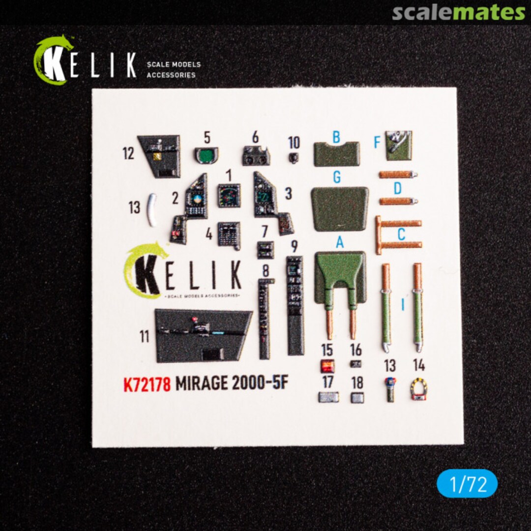 Boxart Mirage 2000-5F interior 3D decals K72178 Kelik Boxart Mirage 2000-5F interior 3D decals K72178 Kelik