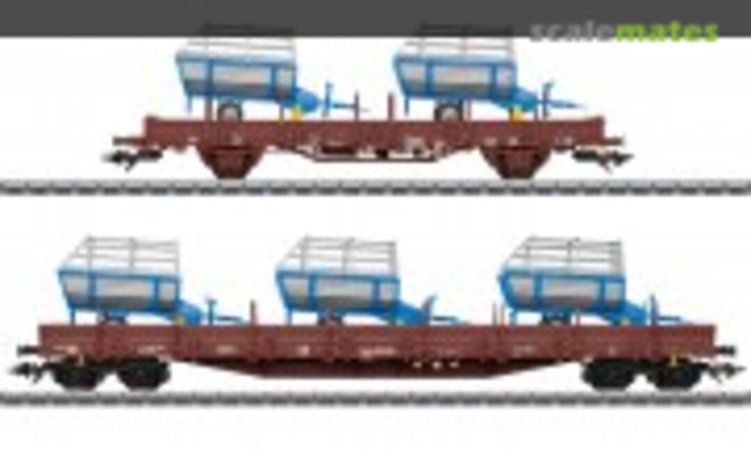 Güterwagen-Set 2 Landwirtschaftliche Geräte (Märklin 46407)