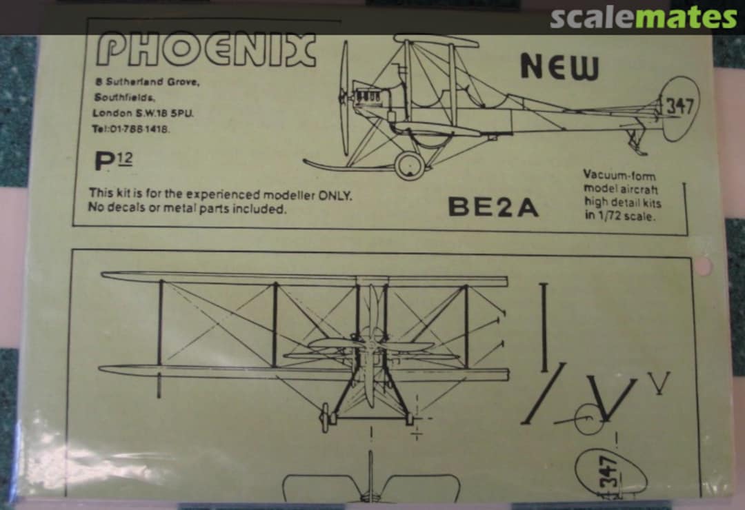 Boxart RAF BE2a P12 Phoenix Models