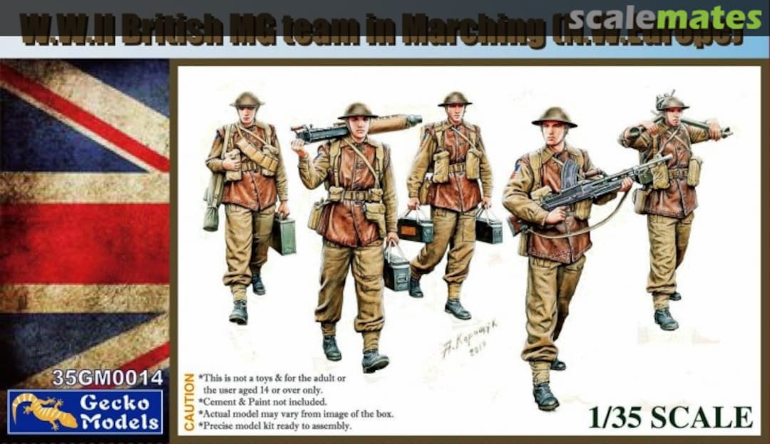 Boxart MG Team Marching 35GM0014 Gecko Models