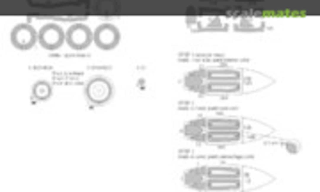 1:48 Su-15 TM Flagon F EXPERT kabuki masks (New Ware NWAM0219) NWAM0219