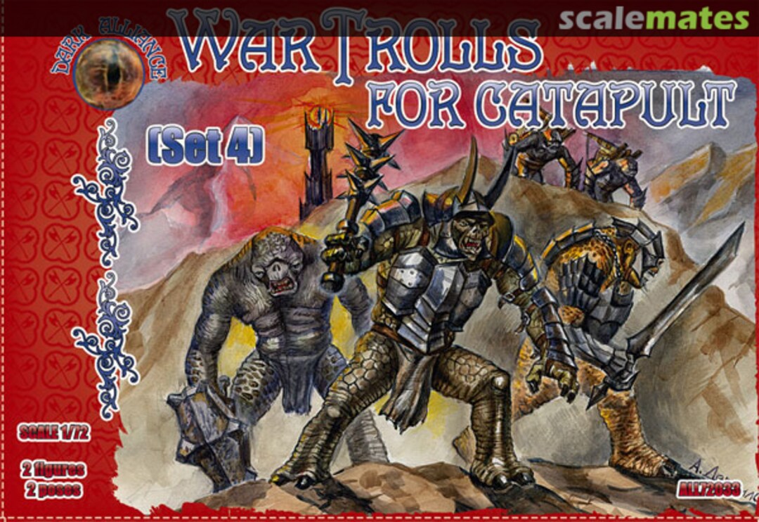 Boxart War Trolls w/Bases for Catapult Set #4 Figures (2) ALL72033 Alliance Boxart War Trolls w/Bases for Catapult Set #4 Figures (2) ALL72033 Alliance
