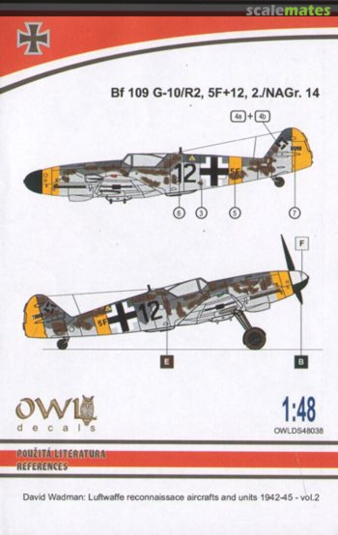 Boxart Bf109G-10/R2 OWLDS48038 OWL Boxart Bf109G-10/R2 OWLDS48038 OWL